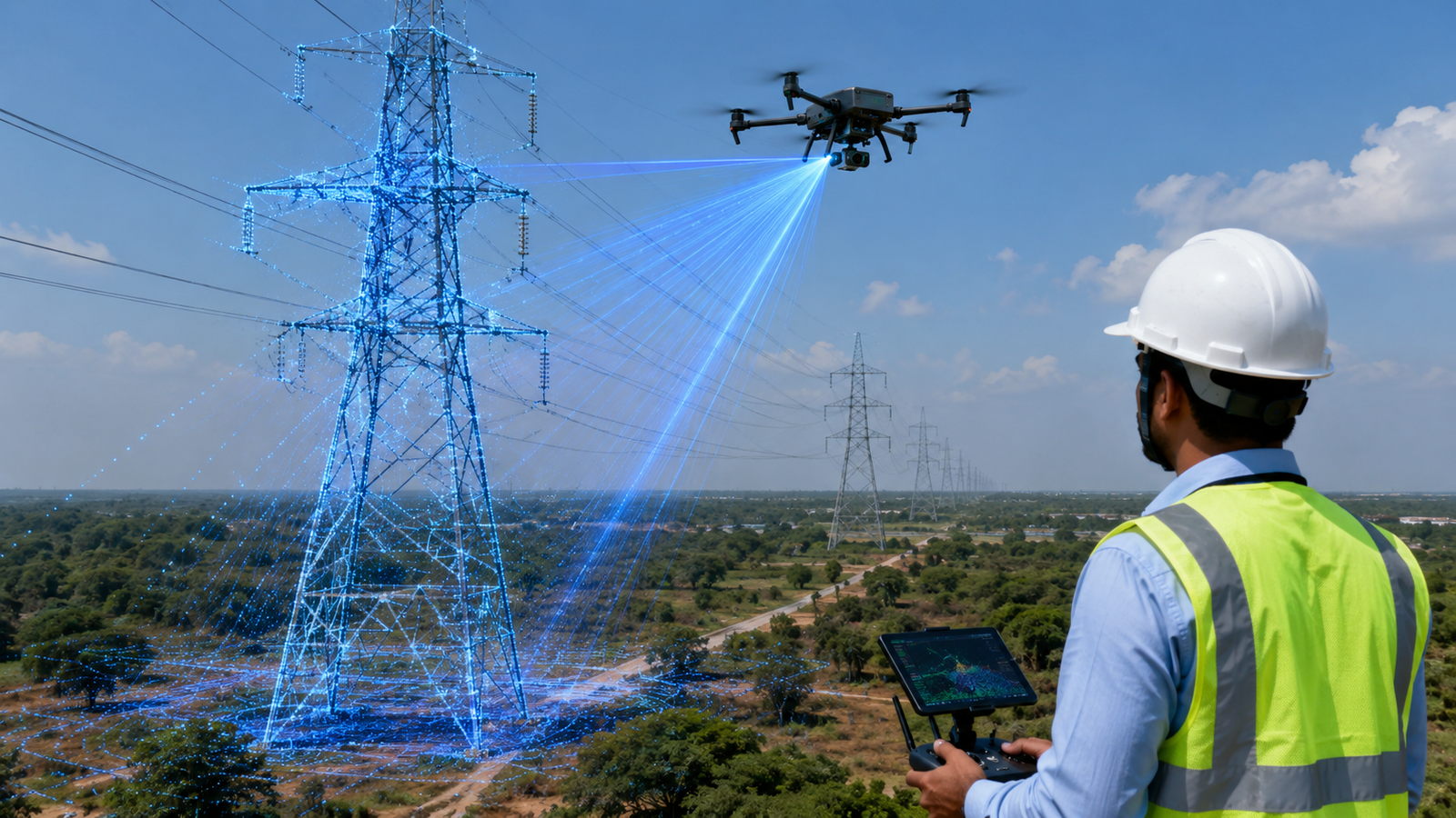 Drone LiDAR inspection for power transmission and utility corridors